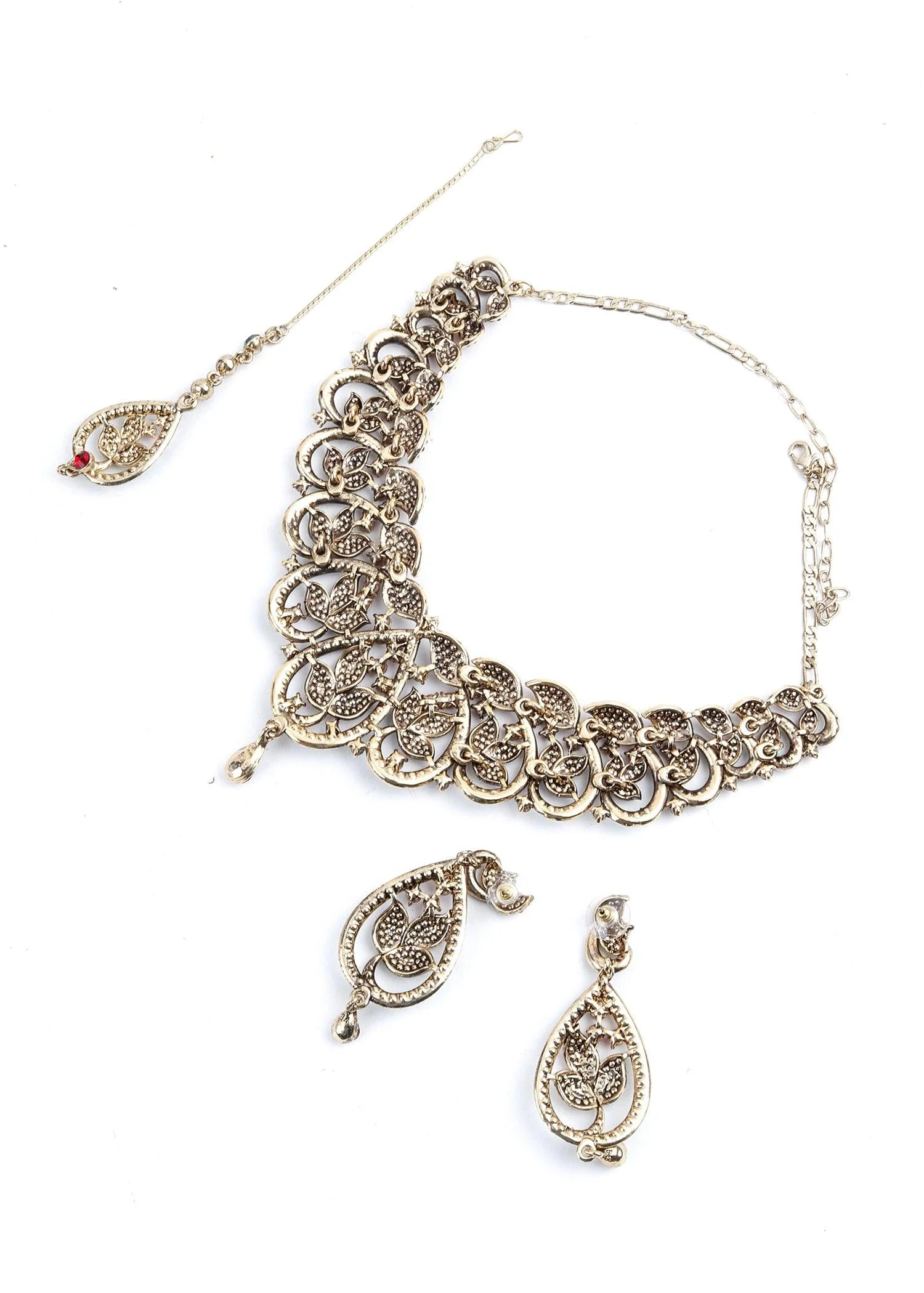 Odette Women Multicolor Crystal Necklace Set - Image 6