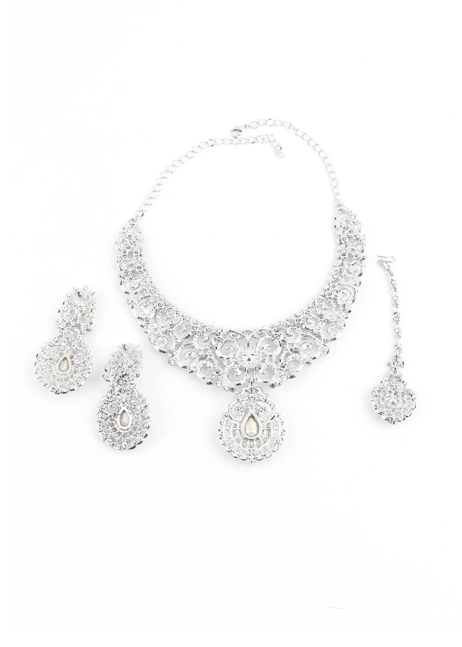 Odette Women Multicolor Crystal Necklace Set - Image 6