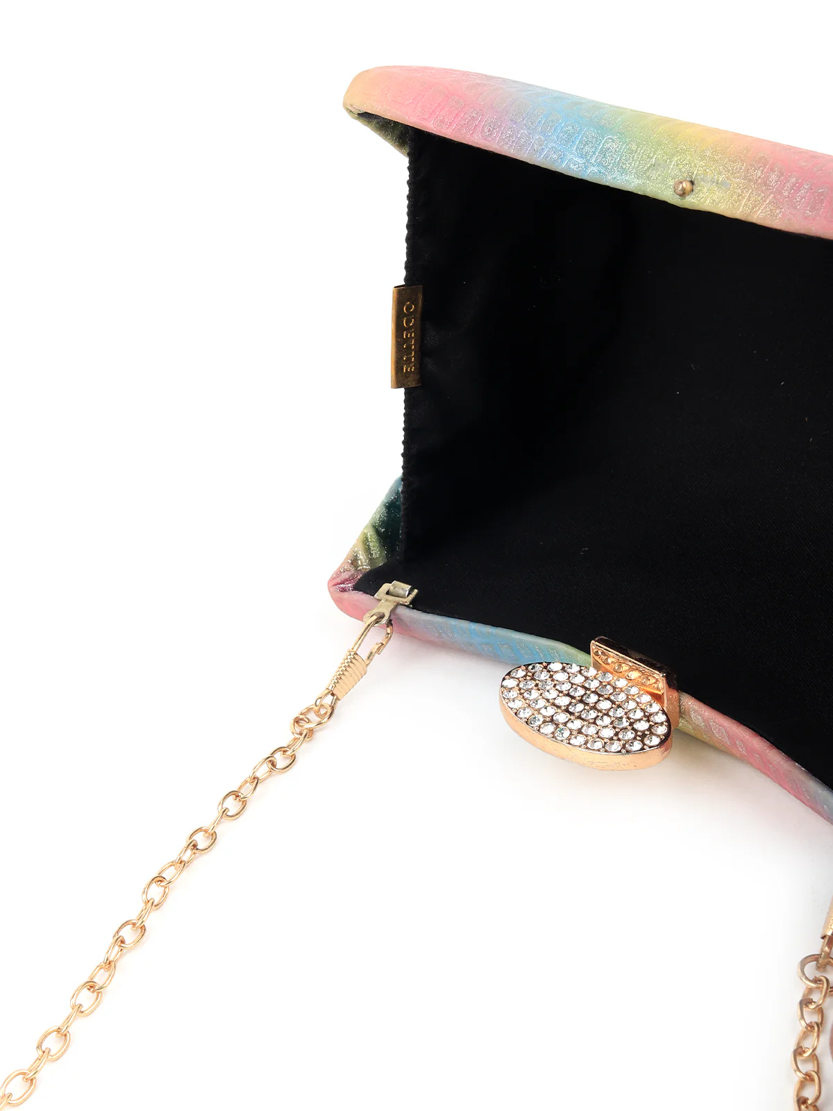 Odette Women Multicolor Moon Textured Clutch - Image 5