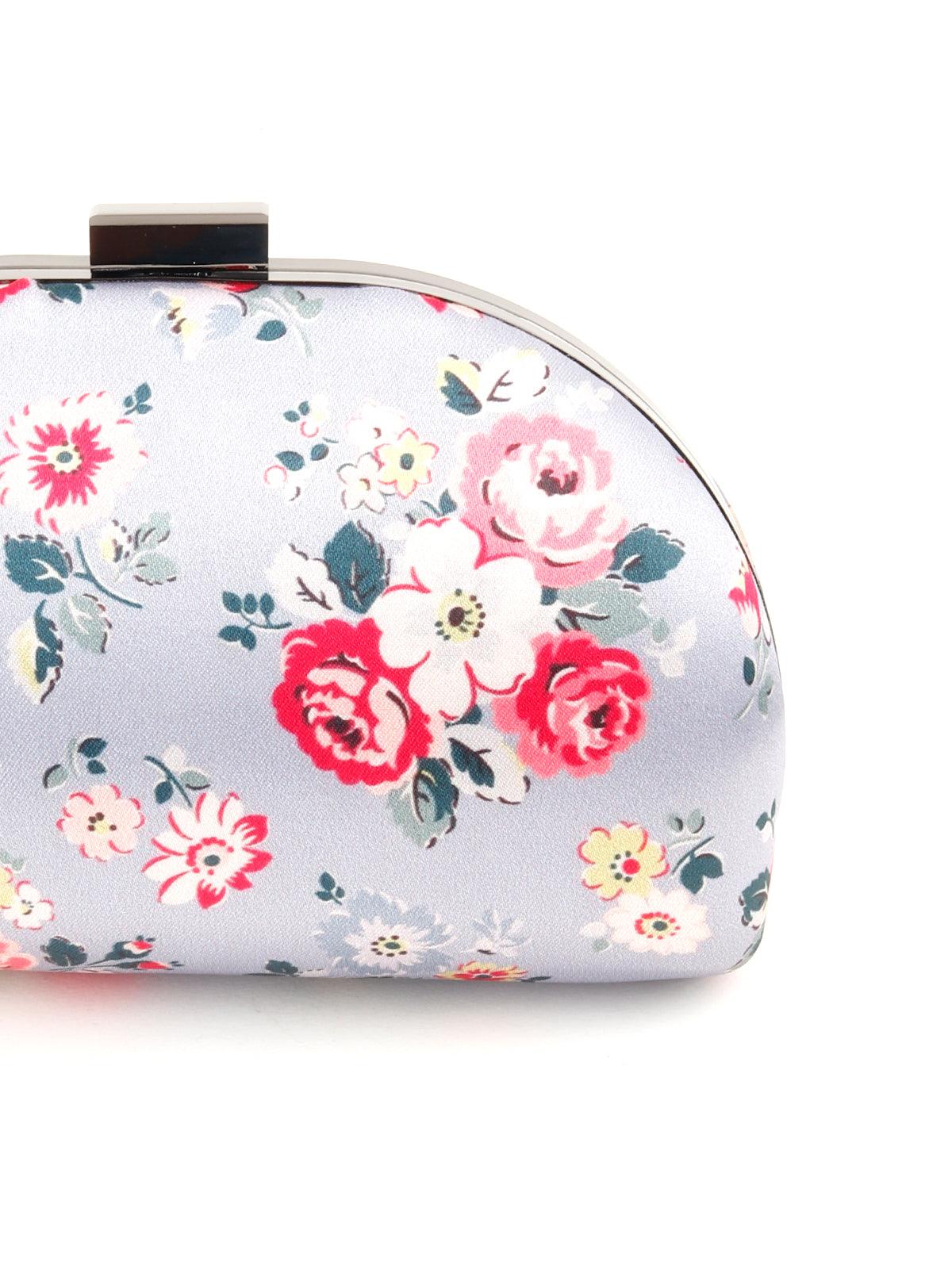 Odette Women Multicolor Printed Clutch - Image 4