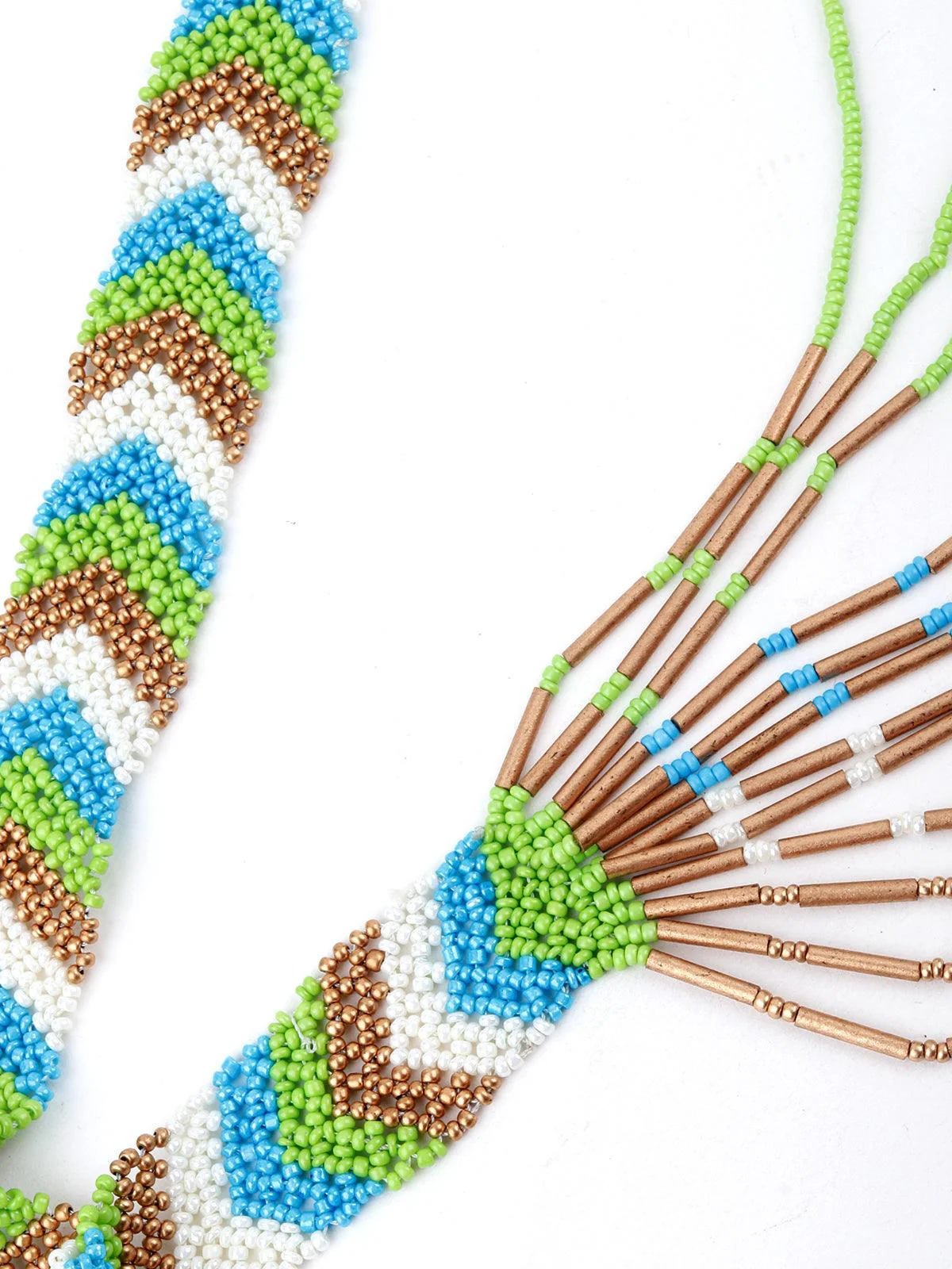 Odette Women Multicolor Tribal Necklace - Image 4