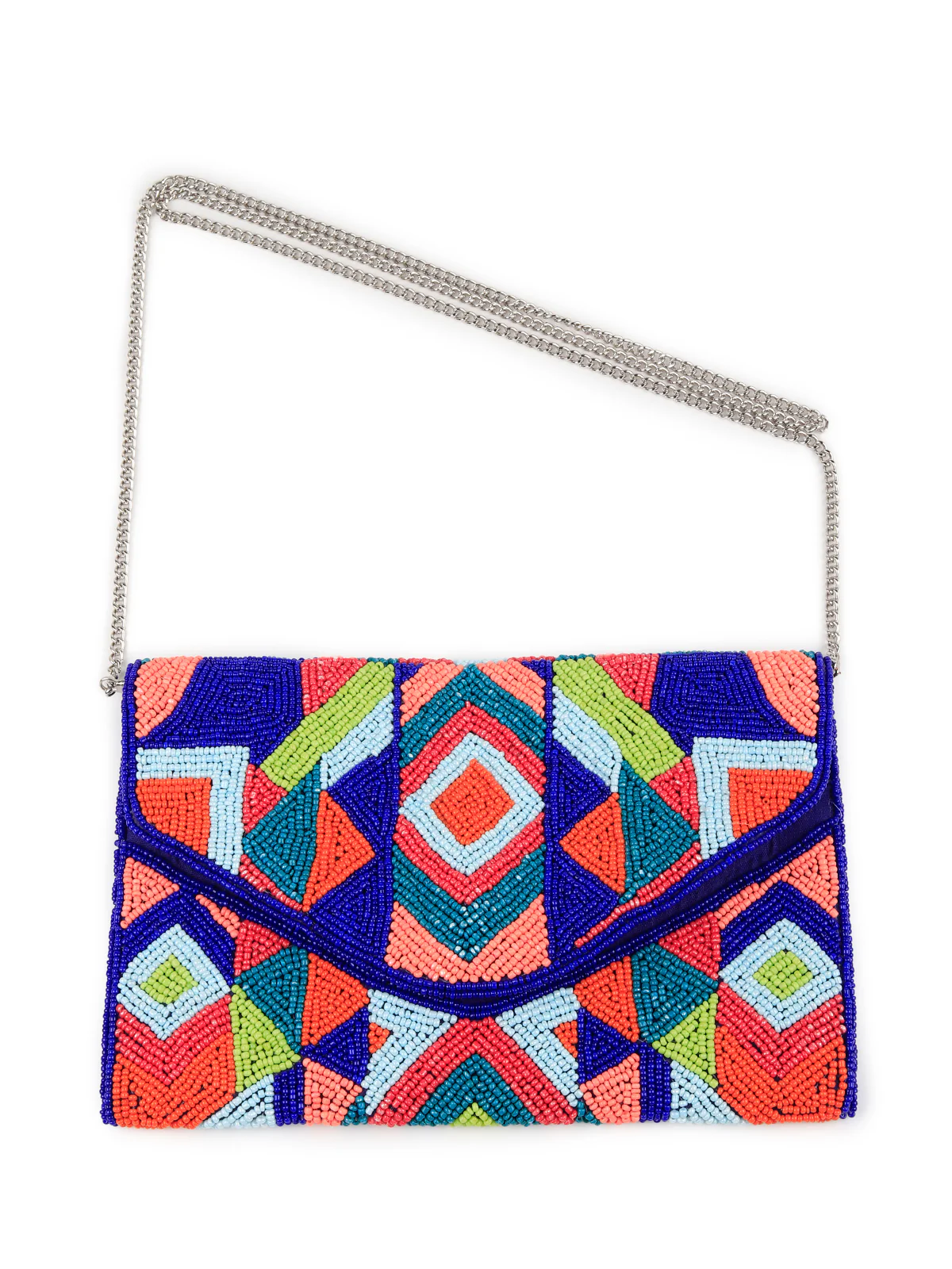 Odette Women Multicolored Beaded Patterns Sling Bag - Image 3