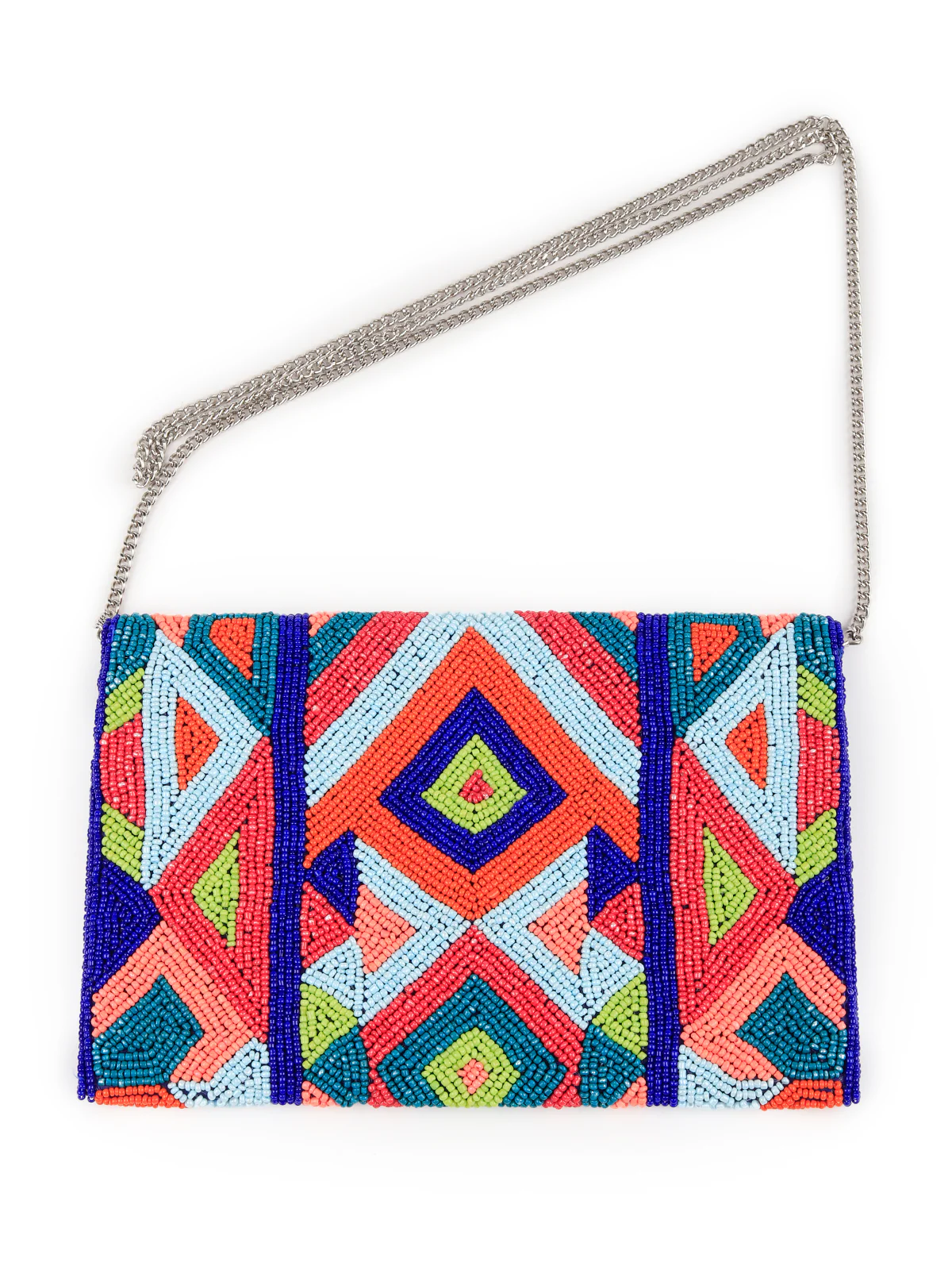 Odette Women Multicolored Beaded Patterns Sling Bag - Image 4