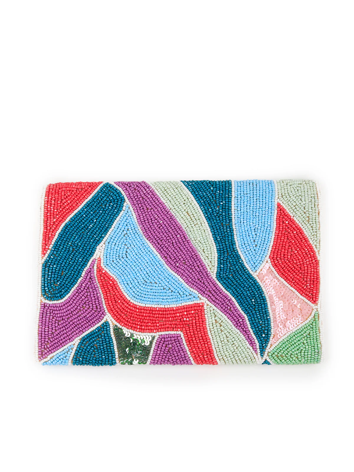 Odette Women Multicolored Beaded Patterns Sling Bag - Image 5
