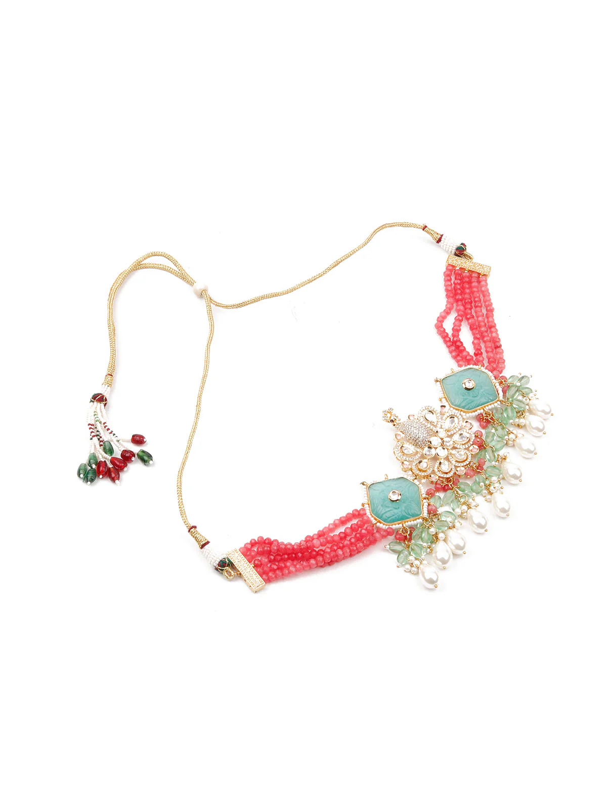Odette Women Multicolored Choker Set - Image 4