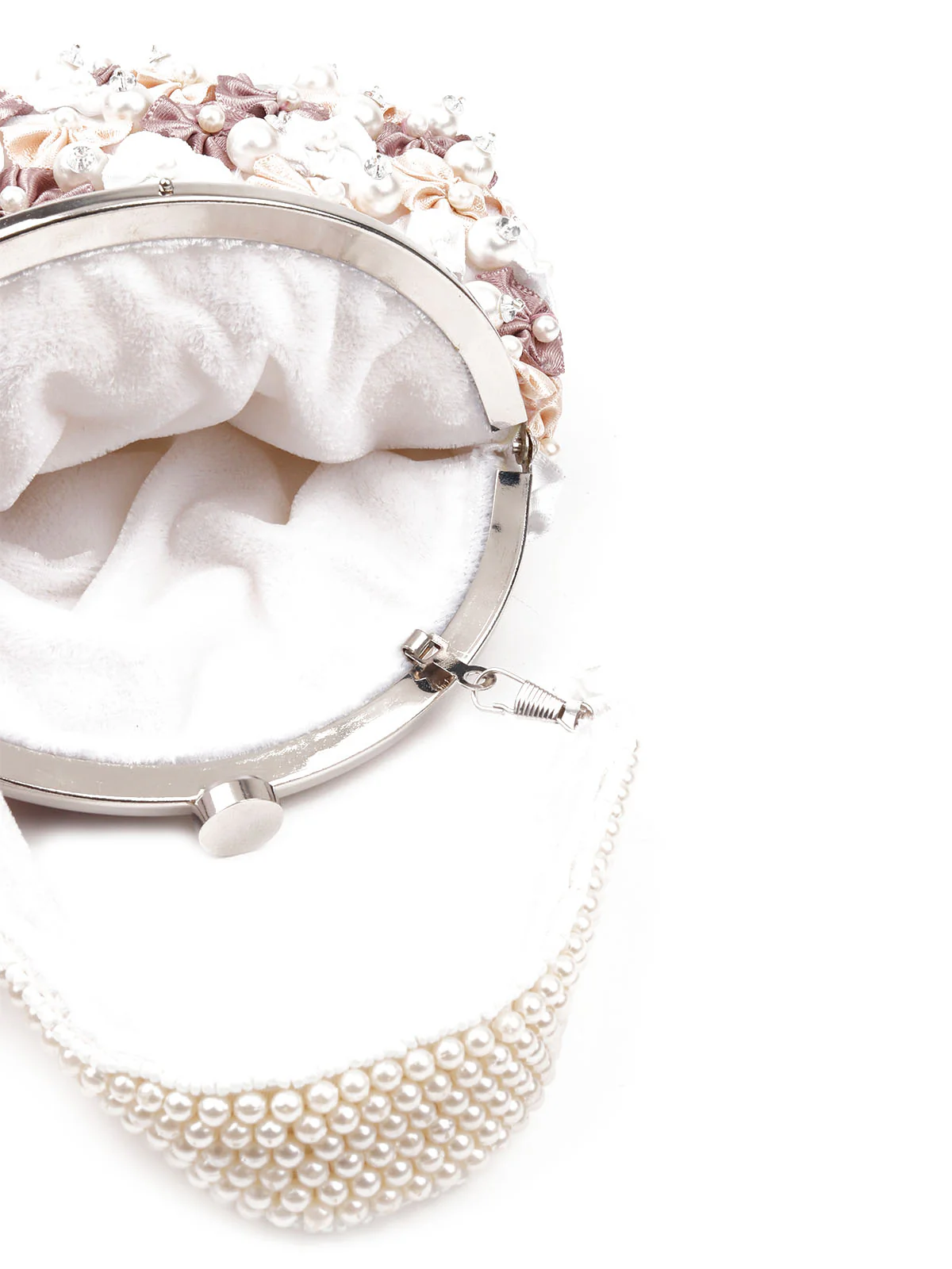 Odette Women Multicolored Floral Bridal Clutch Bag - Image 7