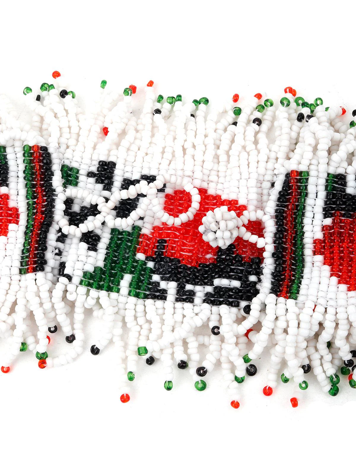 Odette Women Multicolour Beaded Tassel Bracelet - Image 4