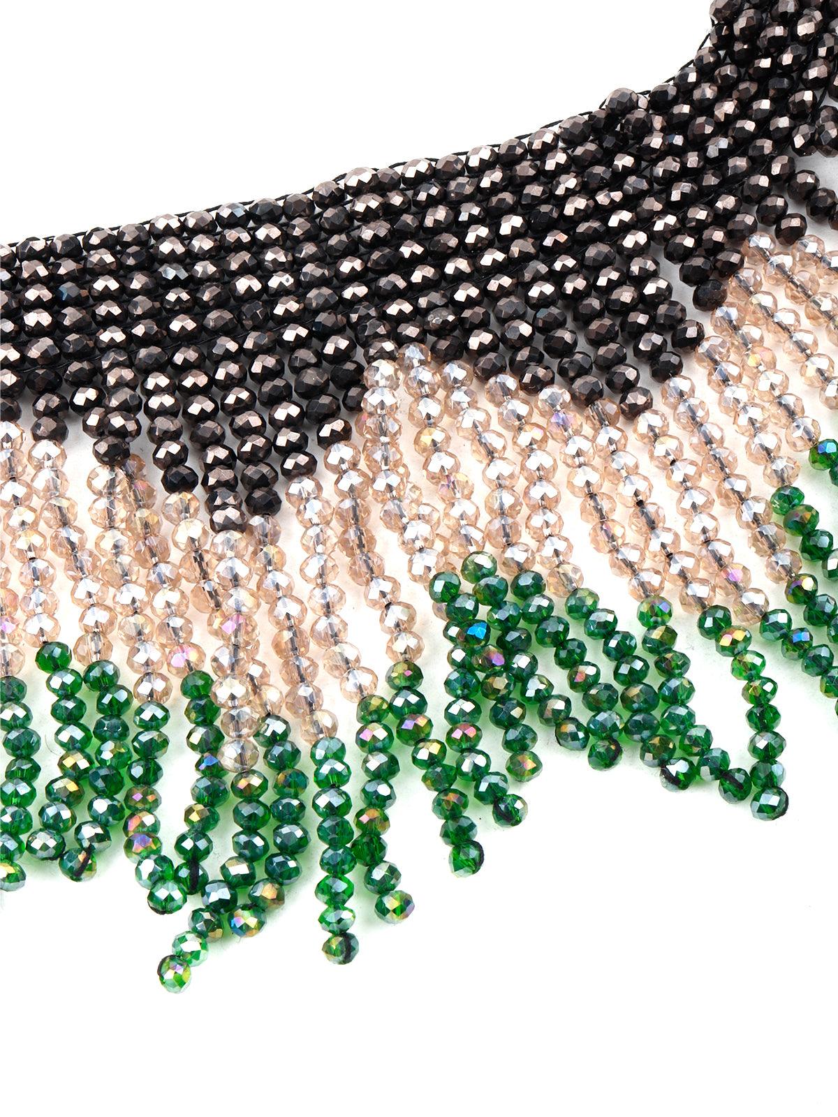 Odette Women Multicolor Crystal Choker Set - Image 4