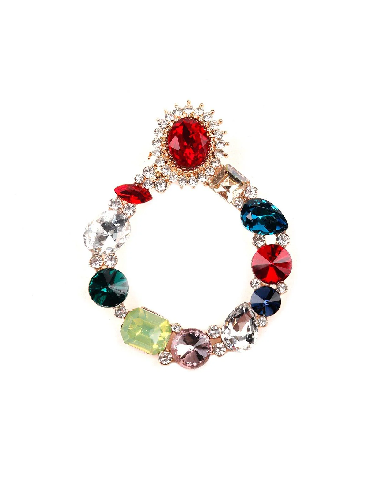 Odette Women Multicolour Metal Earrings - Image 4