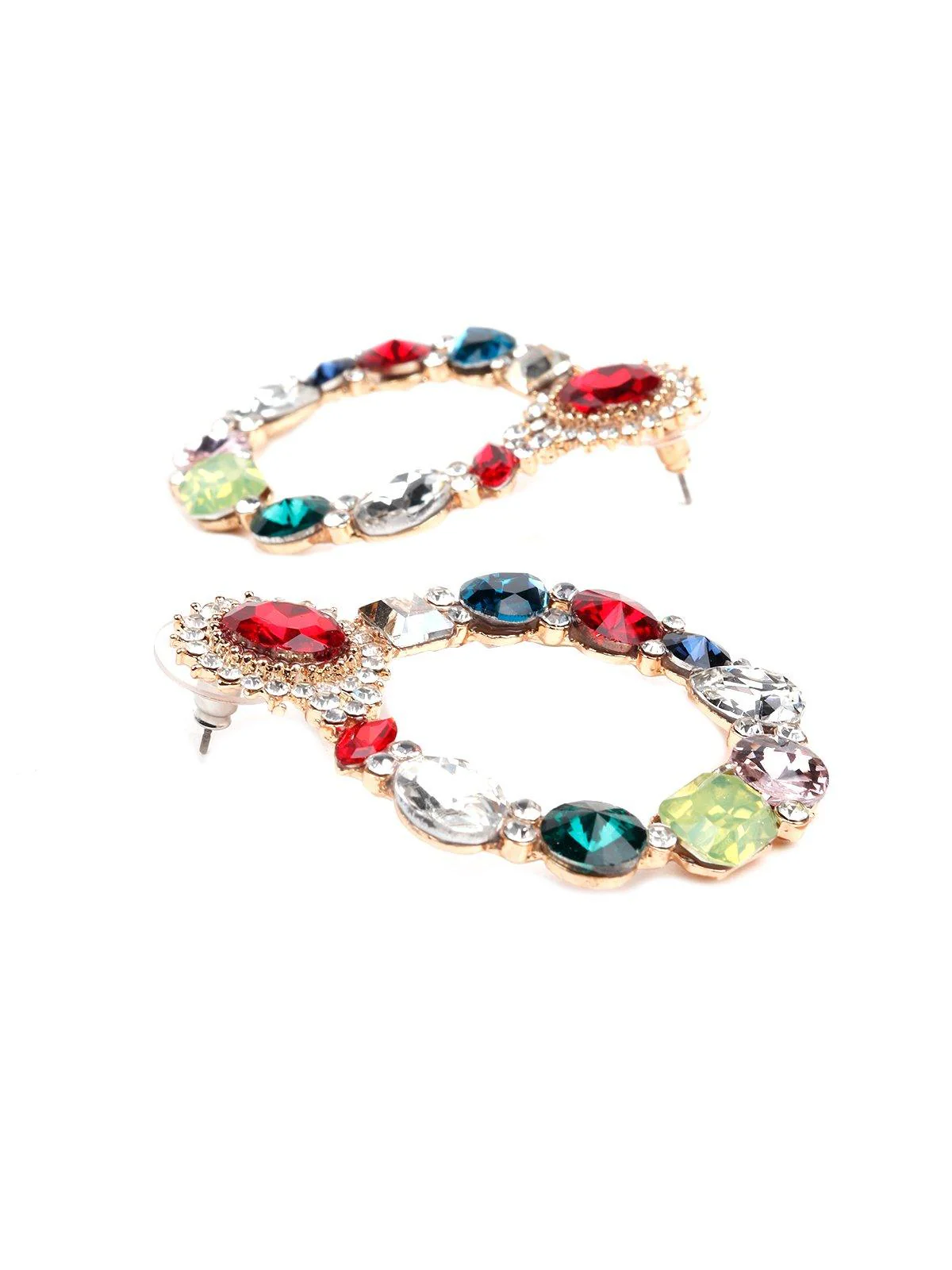 Odette Women Multicolour Metal Earrings - Image 6