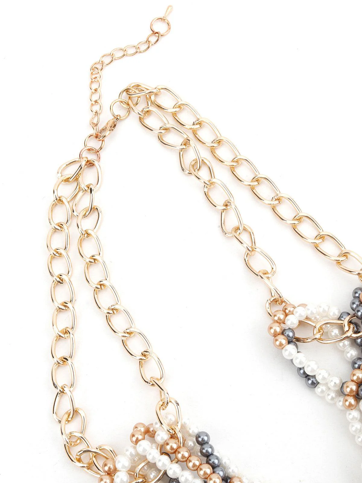 Odette Women Multicolour Loop Fashionable Necklace - Image 5