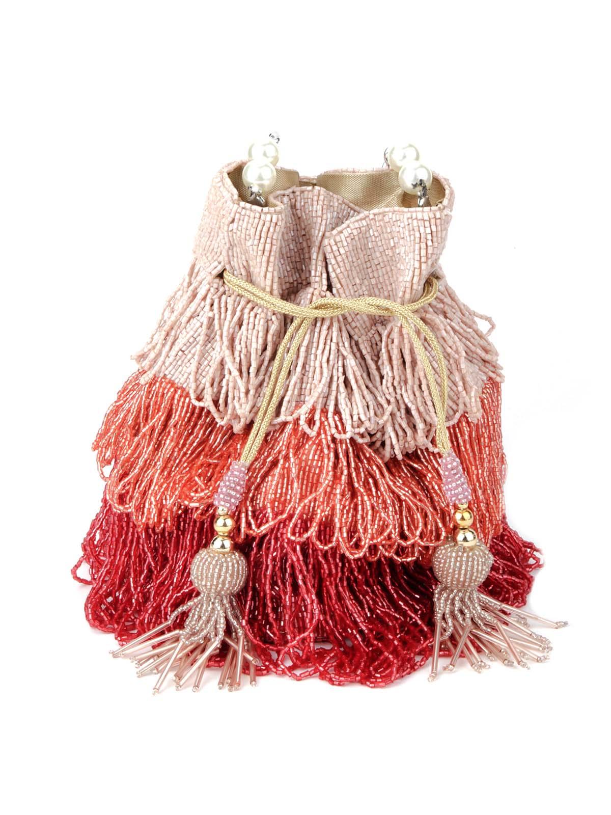 Odette Women Multicolour Tassel Fascinating Potli - Image 3
