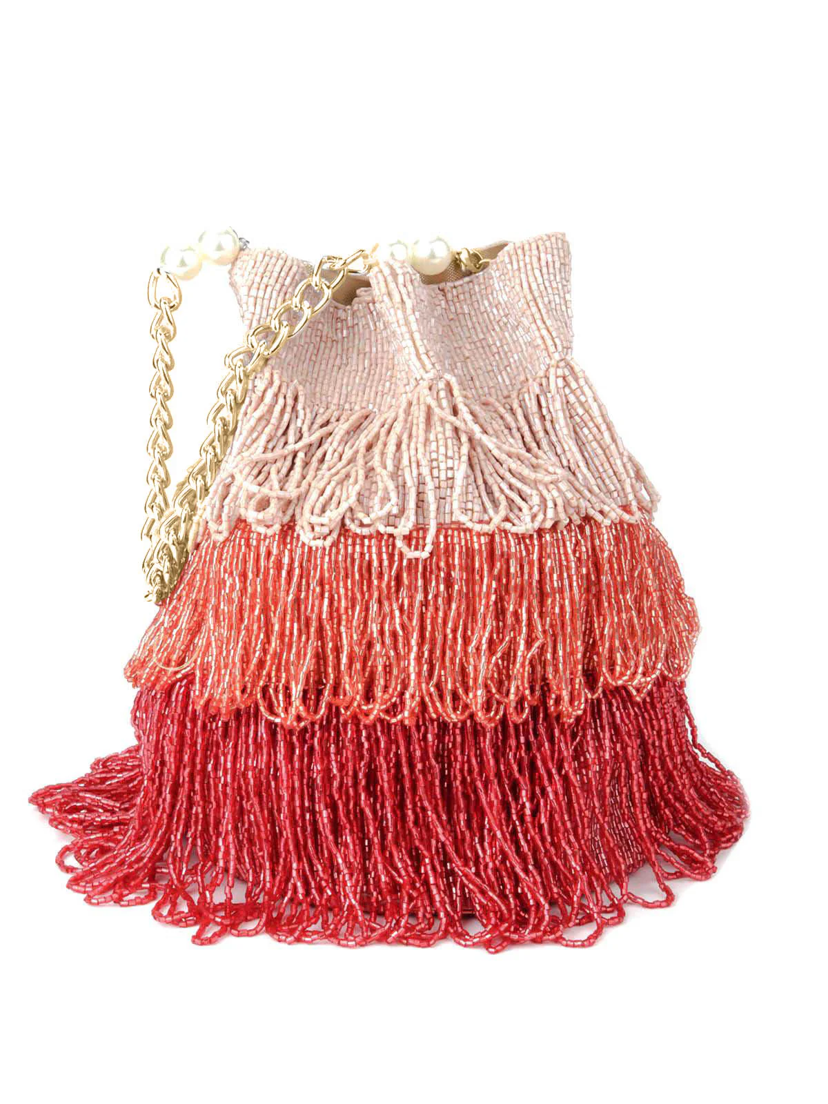 Odette Women Multicolour Tassel Fascinating Potli - Image 5