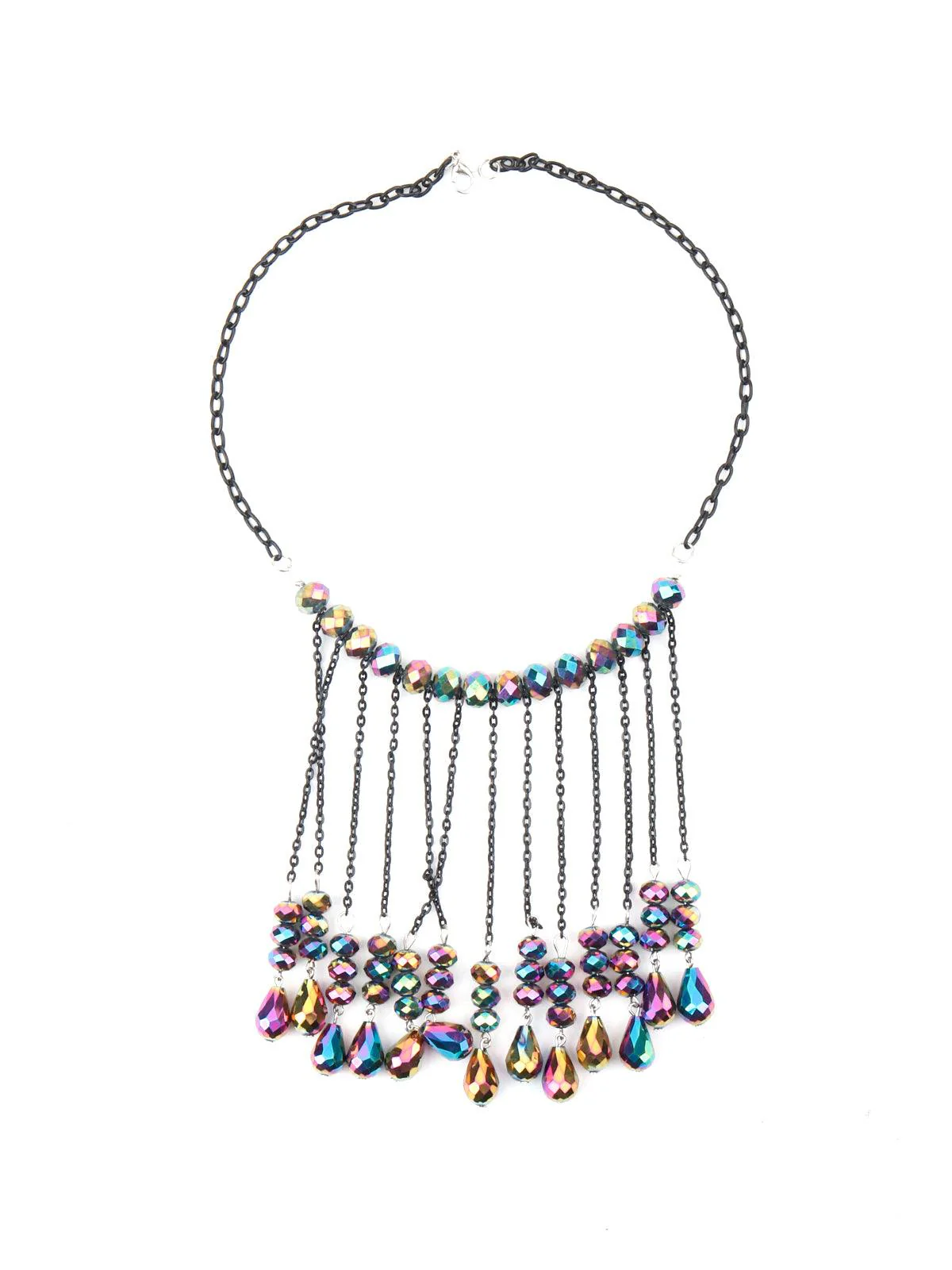 Odette Women Multicolour Tassel Unique Necklace - Image 3