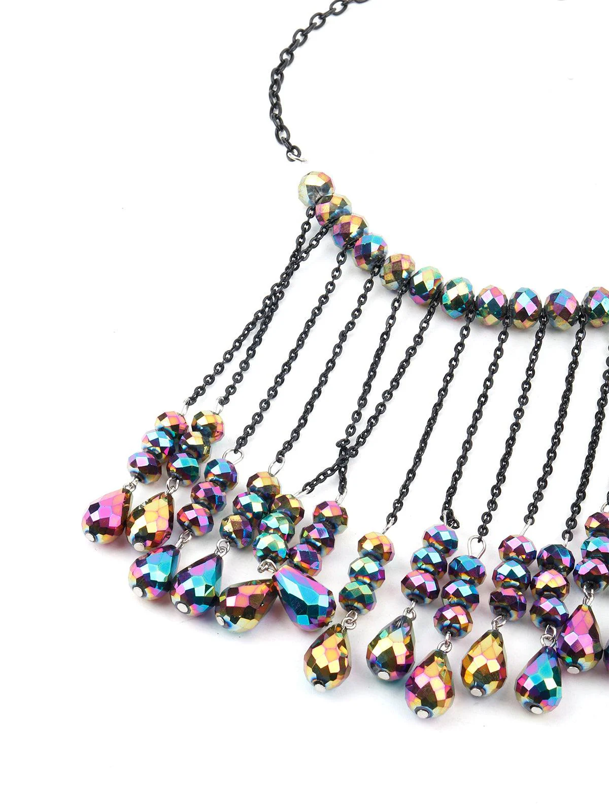 Odette Women Multicolour Tassel Unique Necklace - Image 4