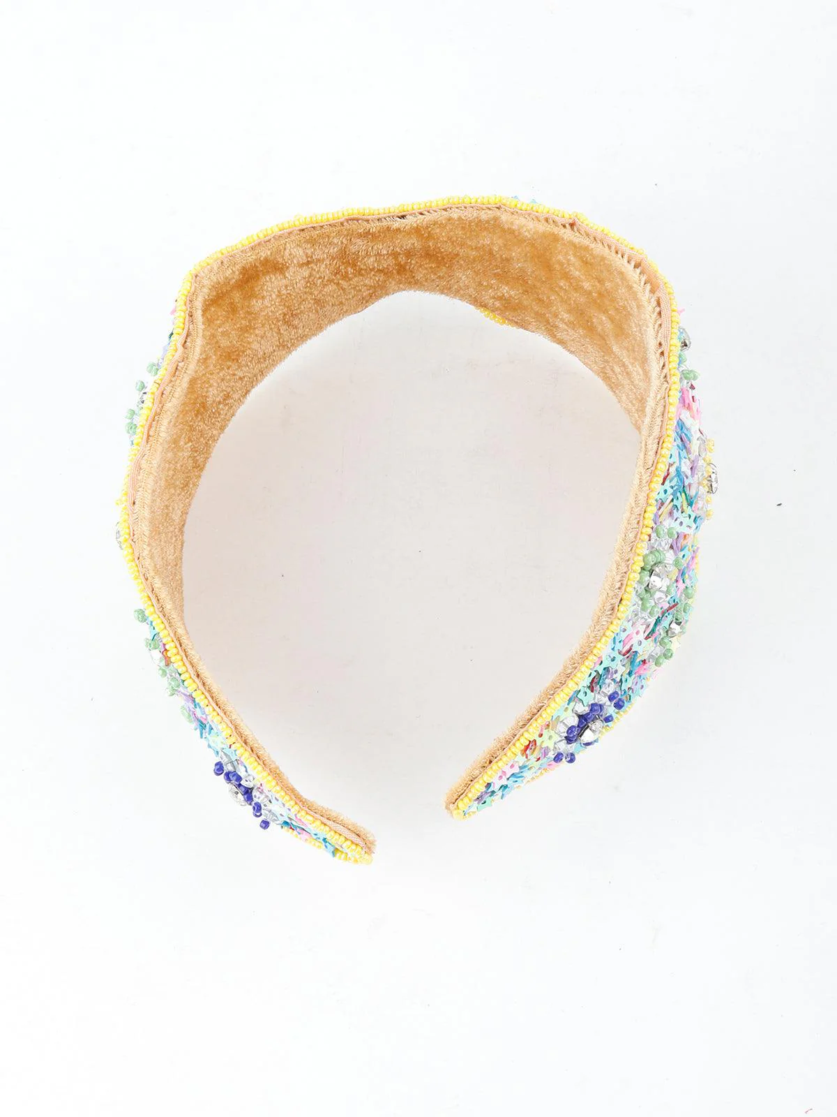 Odette Women Multicolour Tickle Velvet Hairband - Image 4
