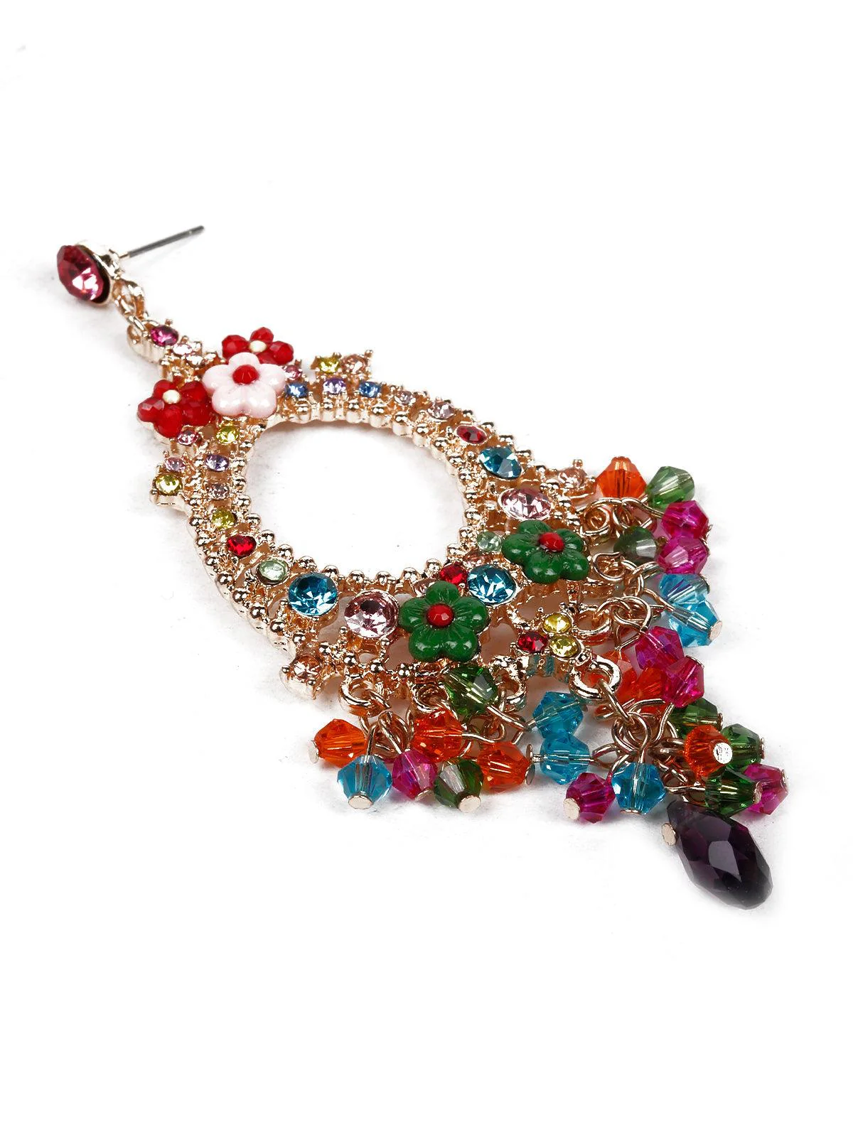 Odette Women Multicoloured Metal Earrings - Image 6