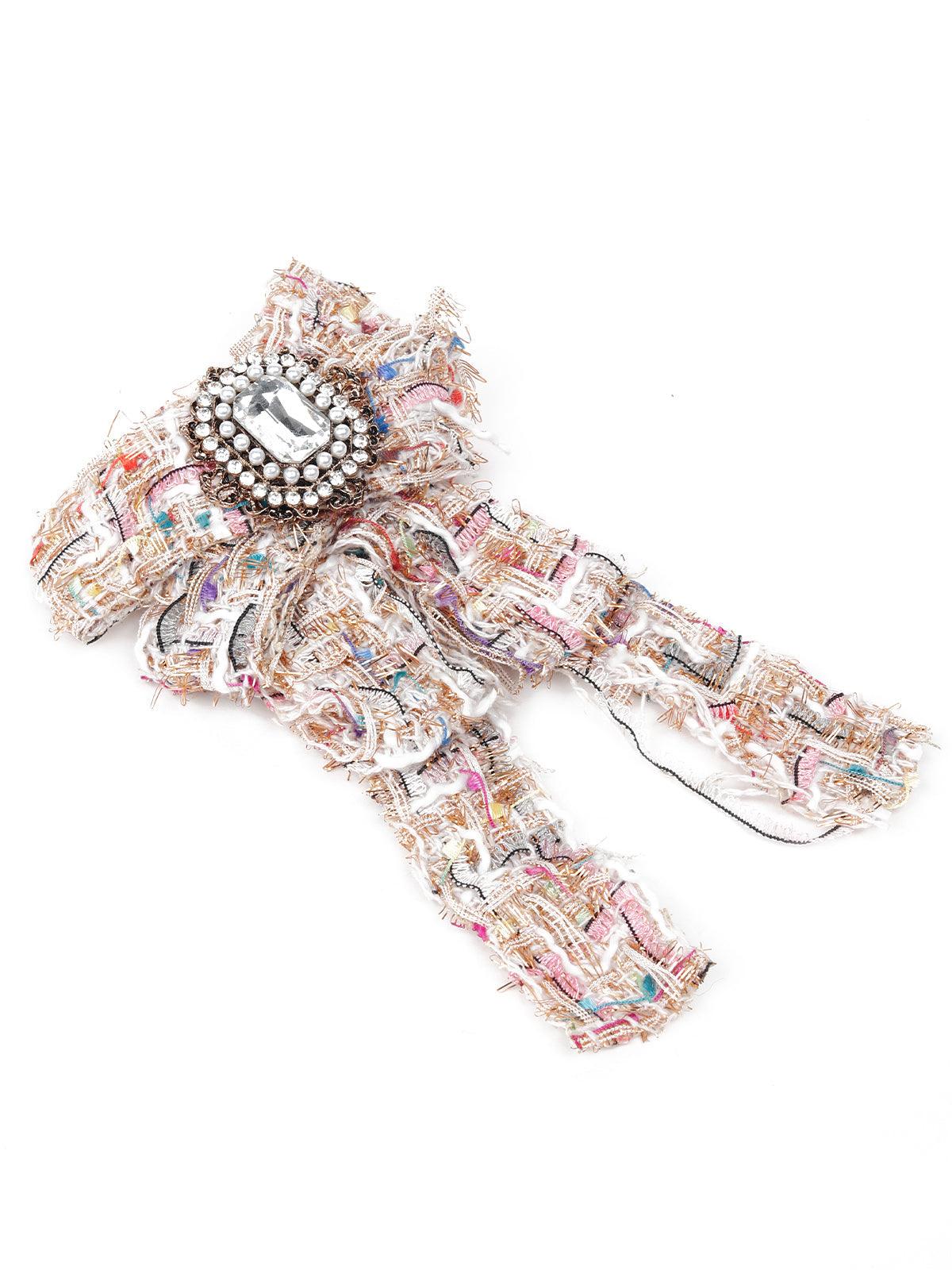 Odette Women Multicoloured Metal Brooch - Image 2