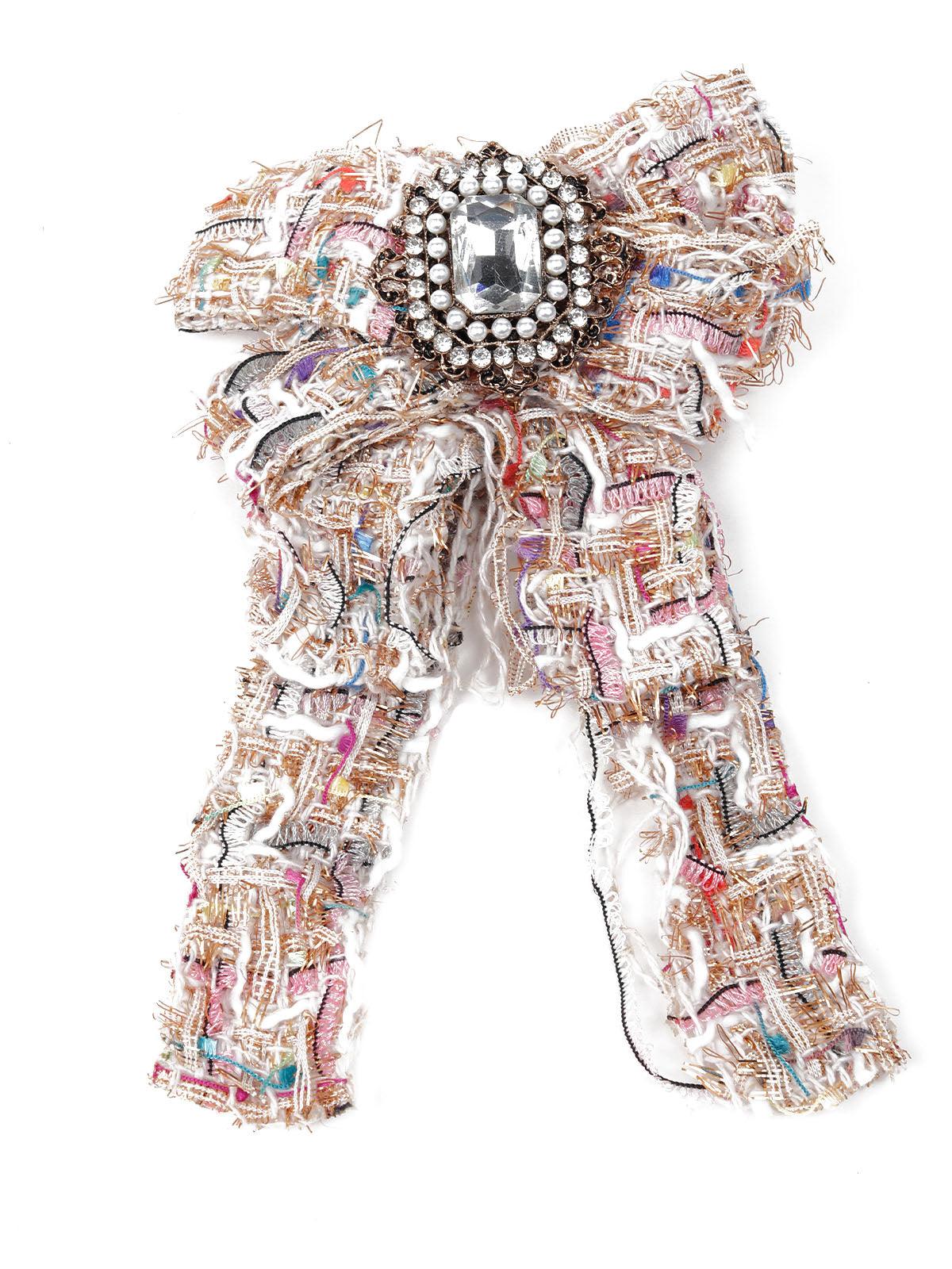 Odette Women Multicoloured Metal Brooch - Image 3