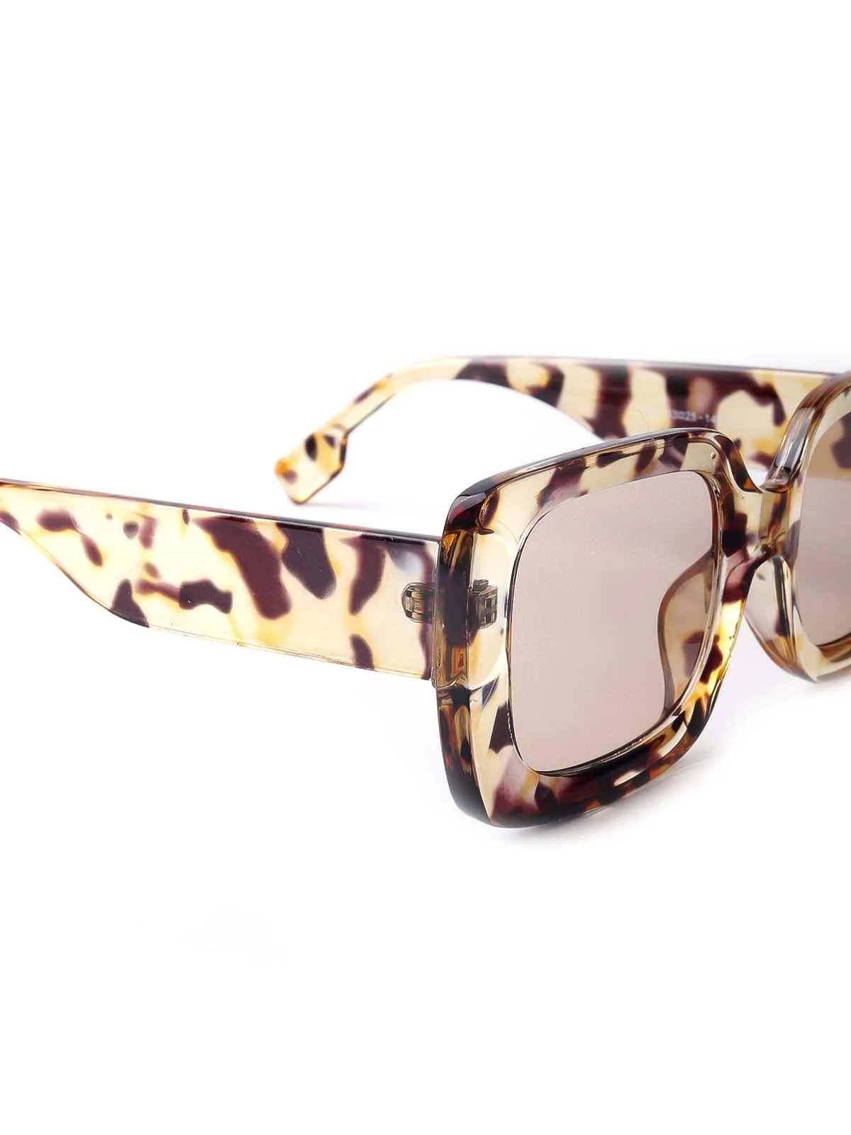Odette Multicoloured Textured Frame Sunglasses For Women - Image 5
