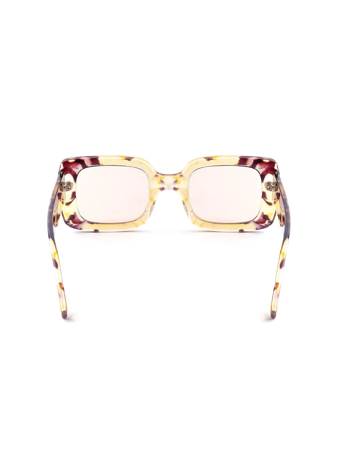 Odette Multicoloured Textured Frame Sunglasses For Women - Image 6