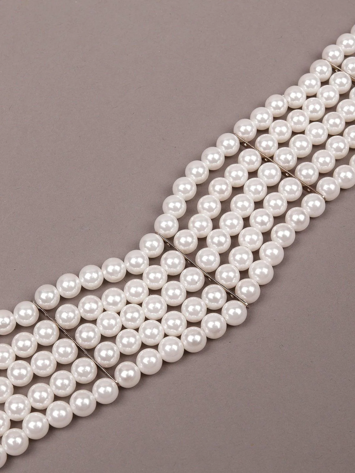 Odette Women White Metal Choker - Image 4