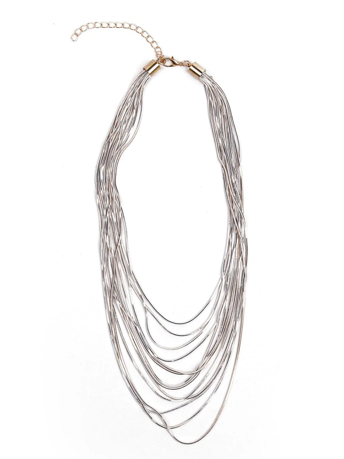 Odette Women Silver Metal Necklace - Image 3