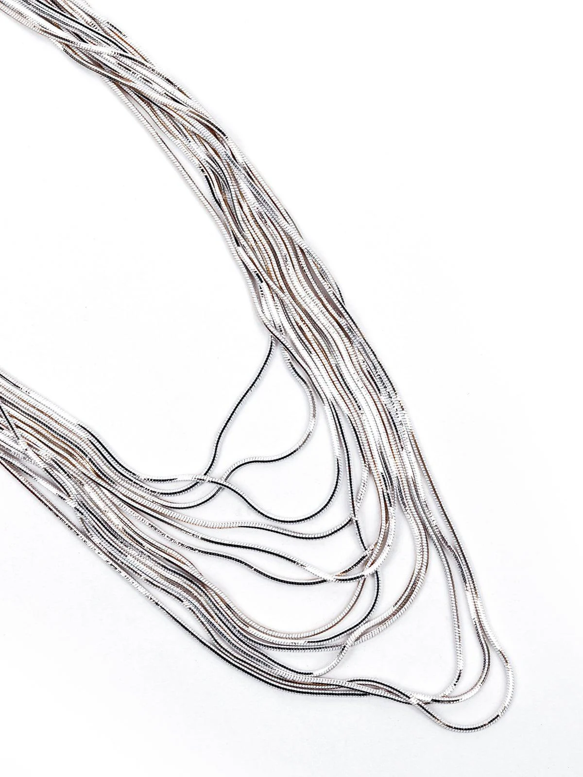 Odette Women Silver Metal Necklace - Image 5