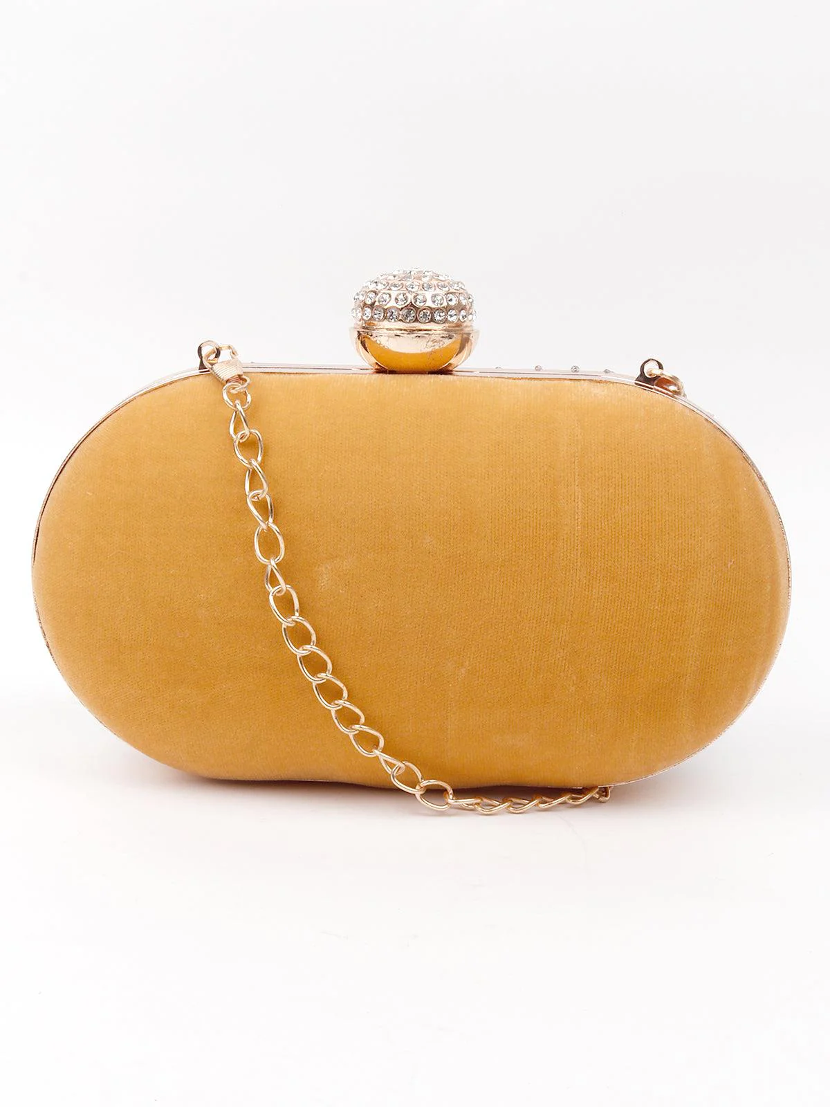 Odette Women Mustard Yellow Graceful Clutch - Image 4