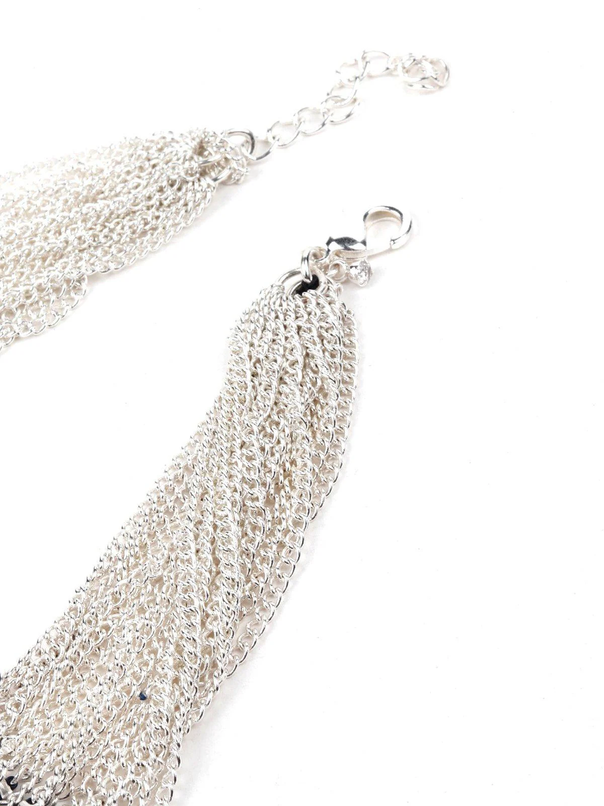 Odette Women Navy Blue Airy Beaded Multi Strands Necklace - Image 5