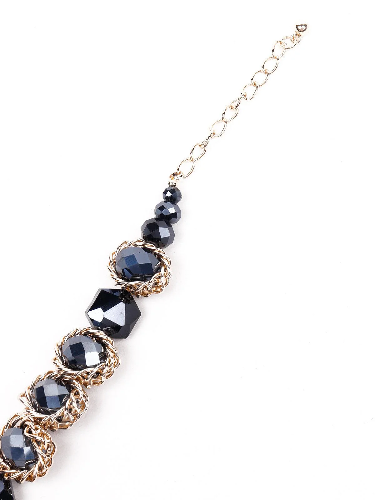 Odette Women Navy Blue Minimalistic Statement Bracelet - Image 3