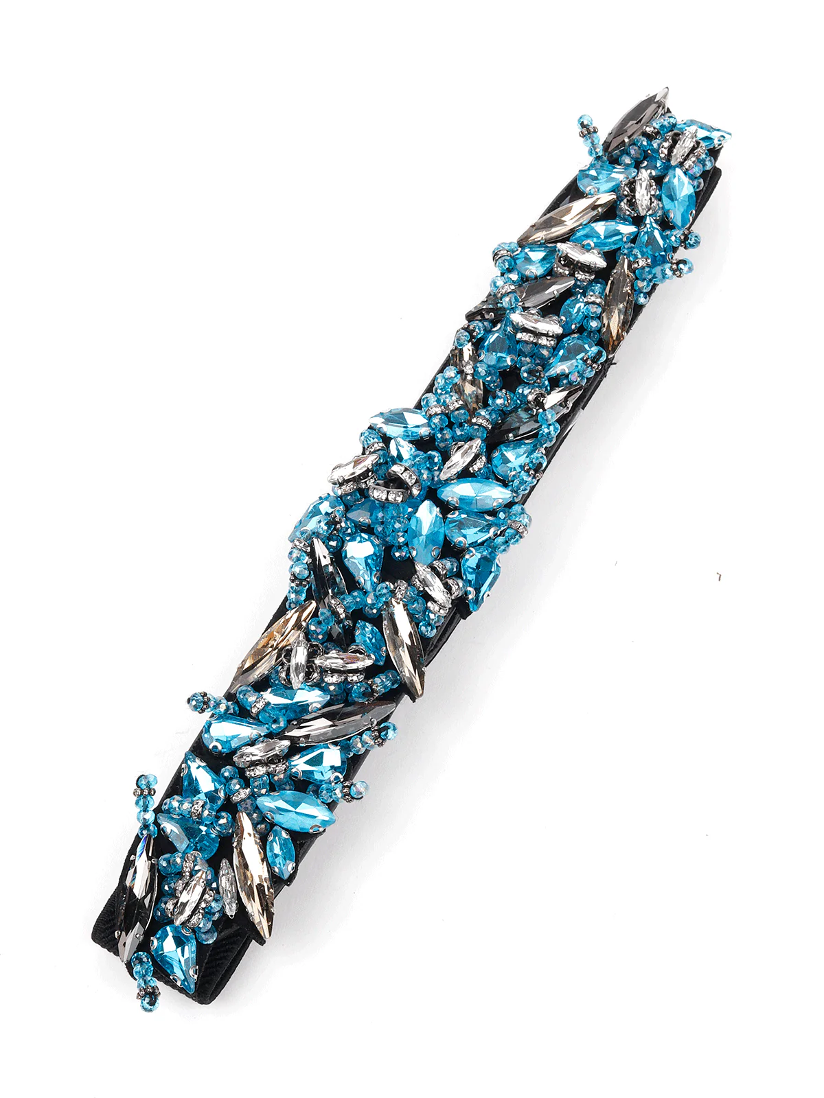 Odette Women Ocean Blue Embellished Belt - Image 3