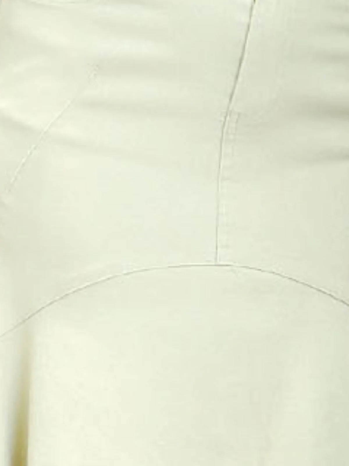 Odette Beige Cotton Twill Fit And Flared Skirt For Women - Image 3