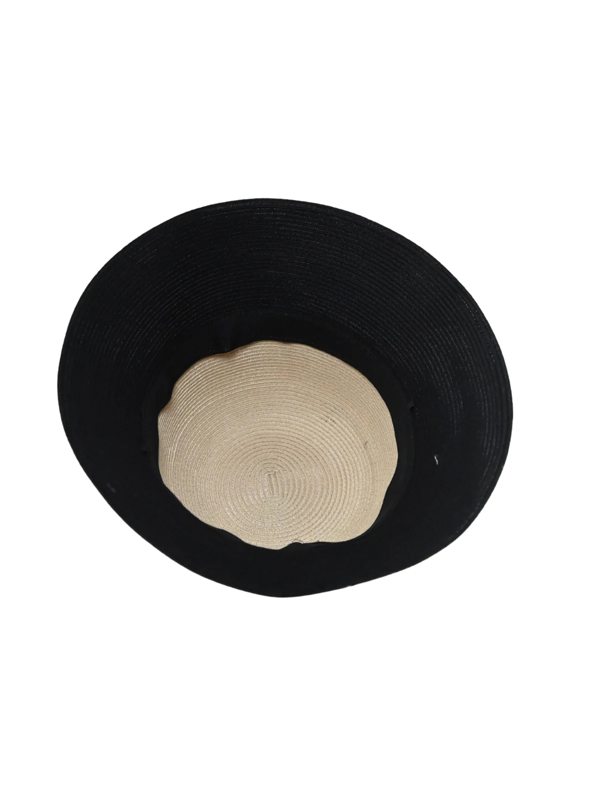 Odette Beige Polypropylene And Satin Woven Hat For Women - Image 6