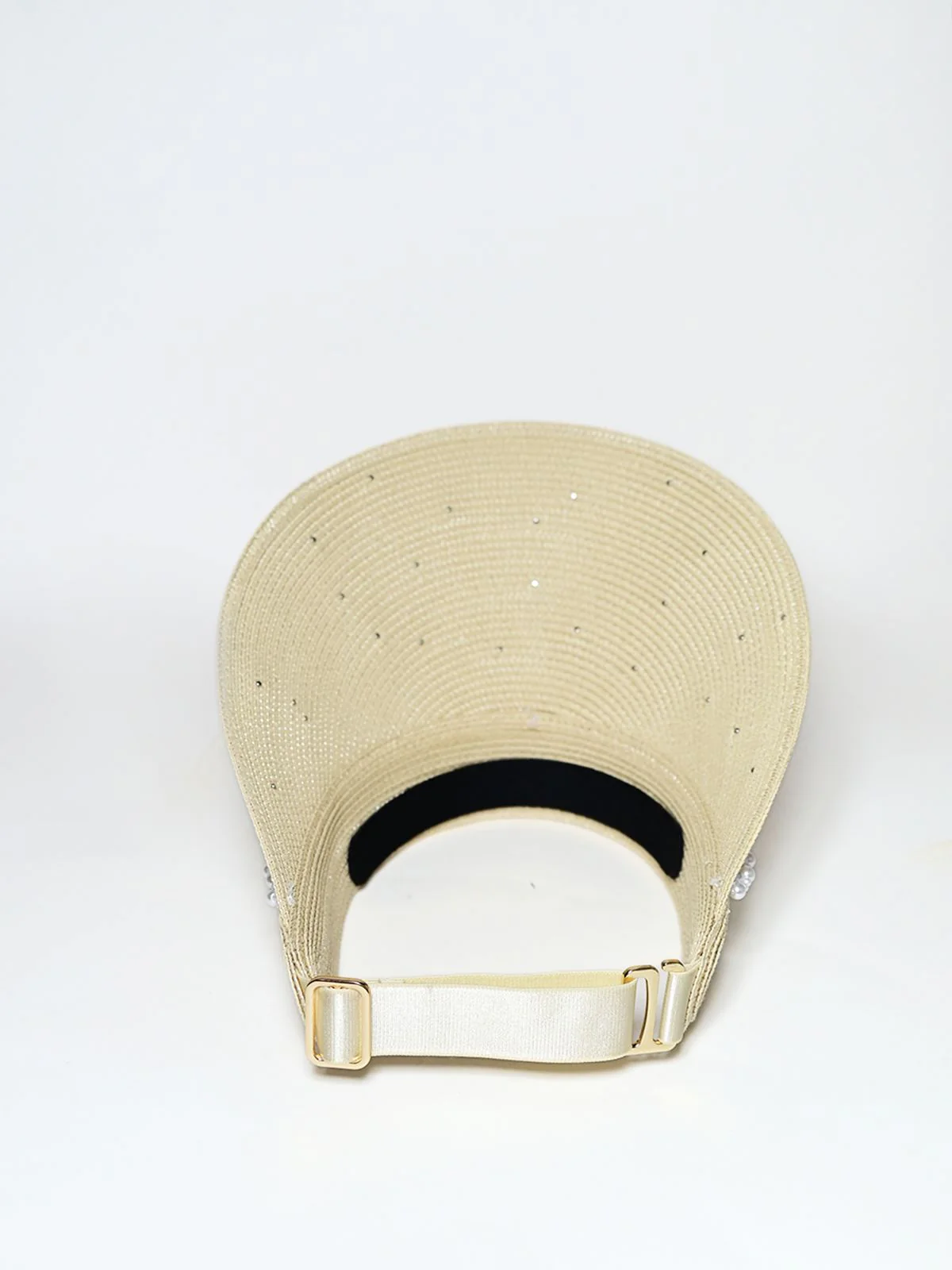 Odette Beige Raffia Woven Texture Hat For Women - Image 6
