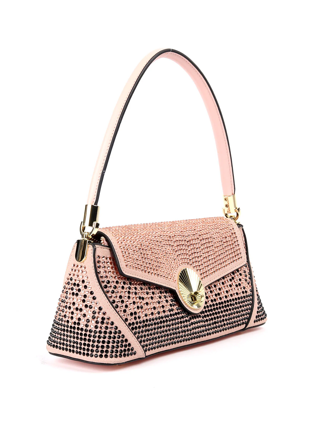 Odette Beige Textured Hand Bag For Women - Image 4