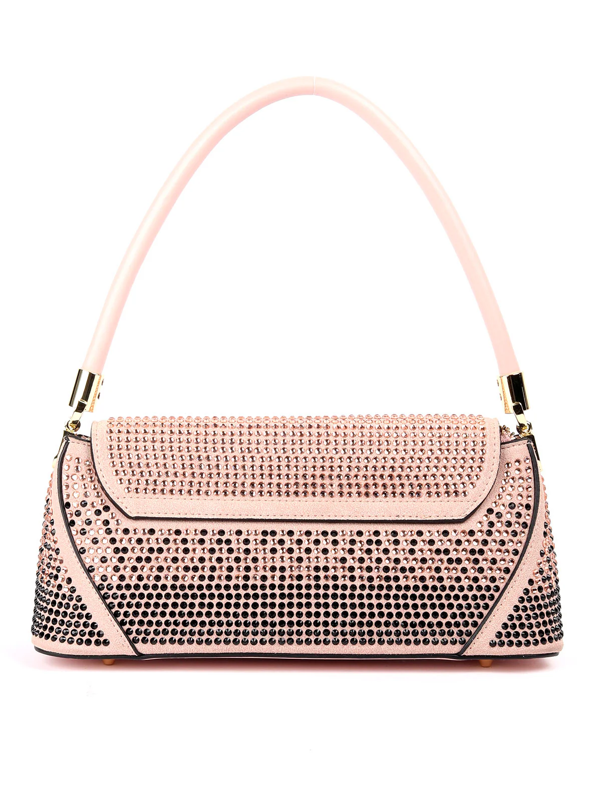Odette Beige Textured Hand Bag For Women - Image 5