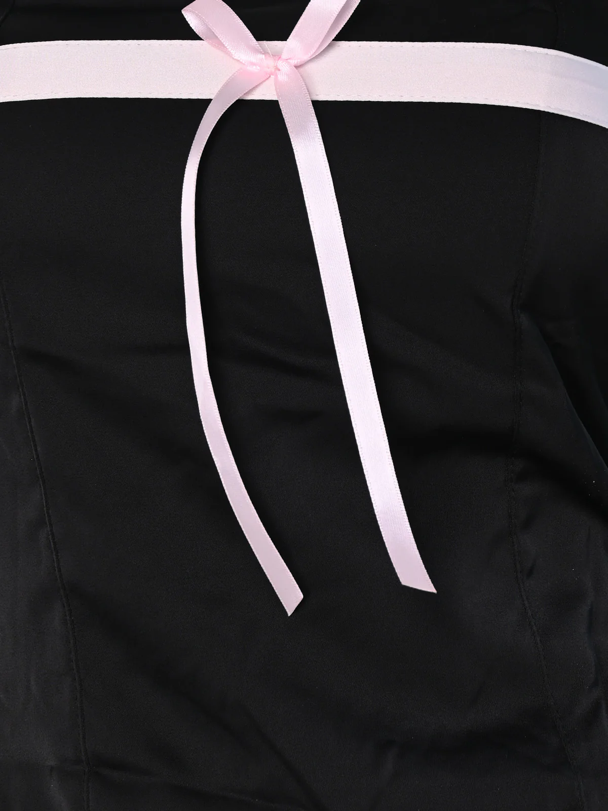 Odette Black And Pink Satin Solid Tube Top For Women - Image 4