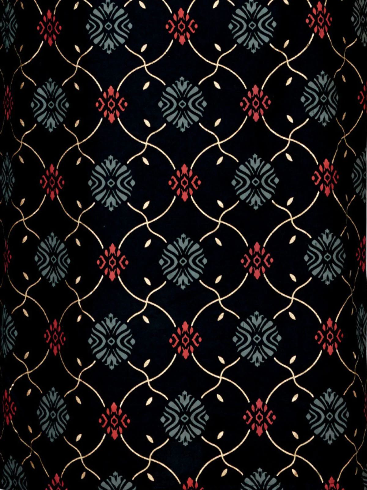 Odette Black Embroidered Rayon Stitched Kurta Set For Women - Image 6