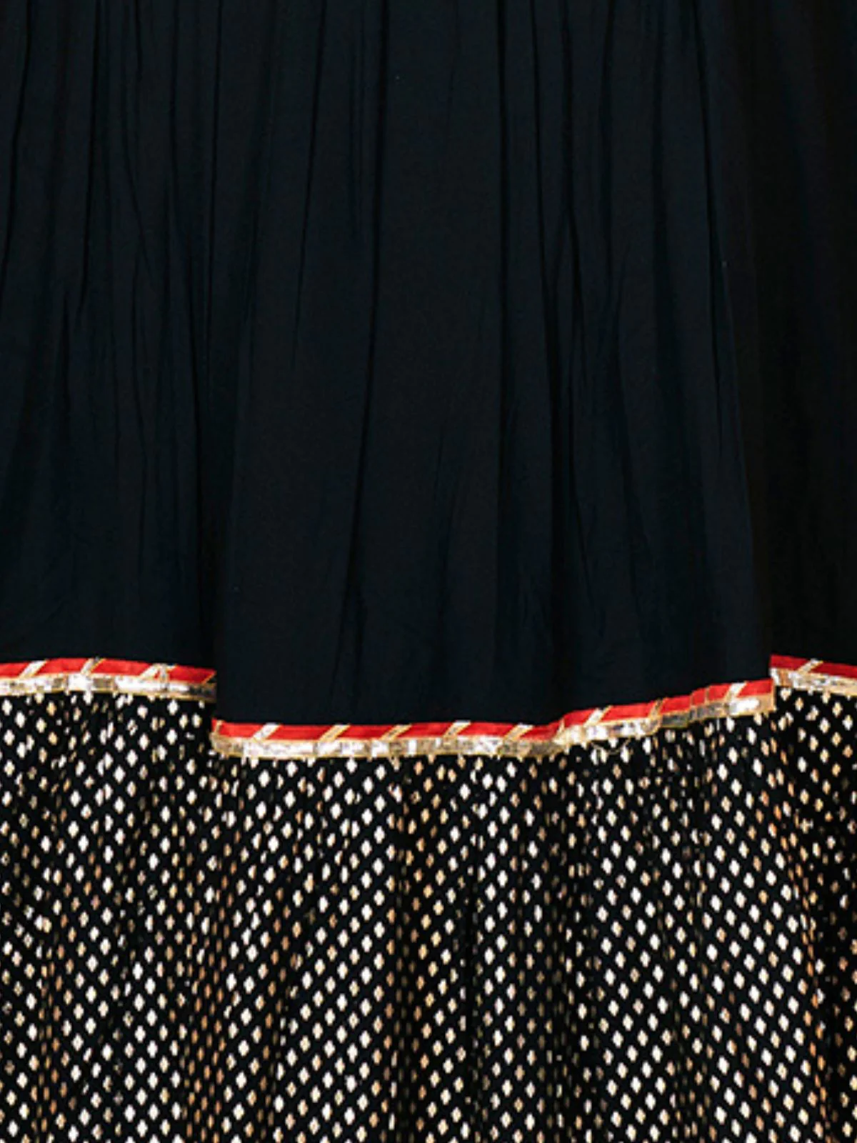 Odette Black Embroidered Rayon Stitched Kurti For Women - Image 6