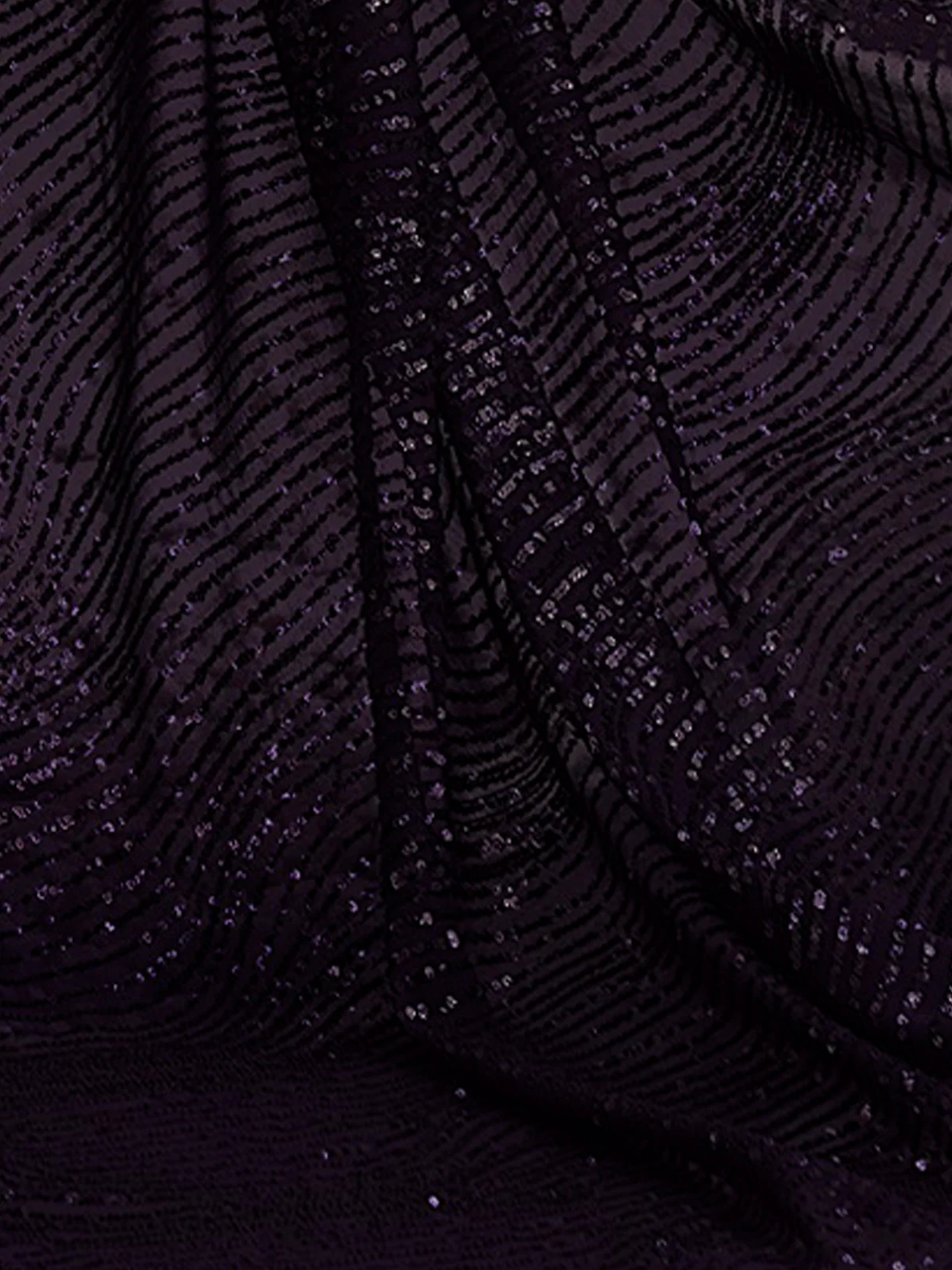 Odette Black Georgette Embellished  Saree with Unstitched Blouse For Women - Image 3