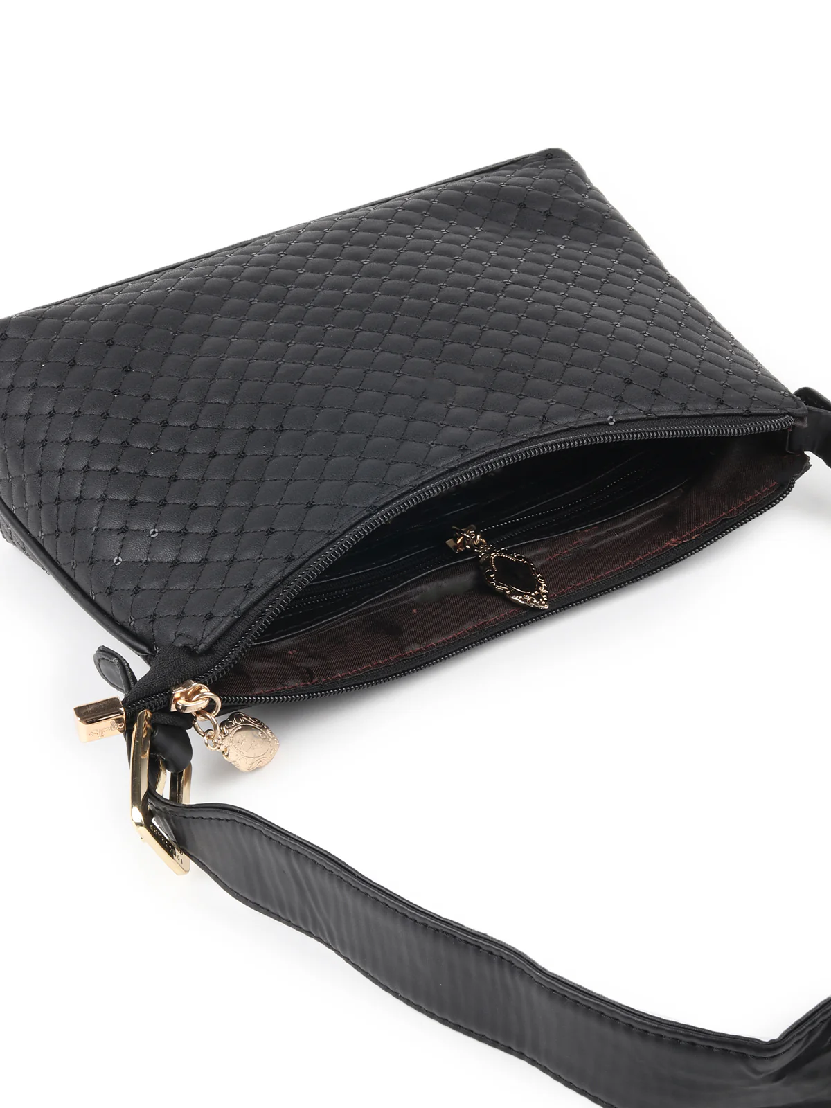 Odette Black Hand Bag For Women - Image 6