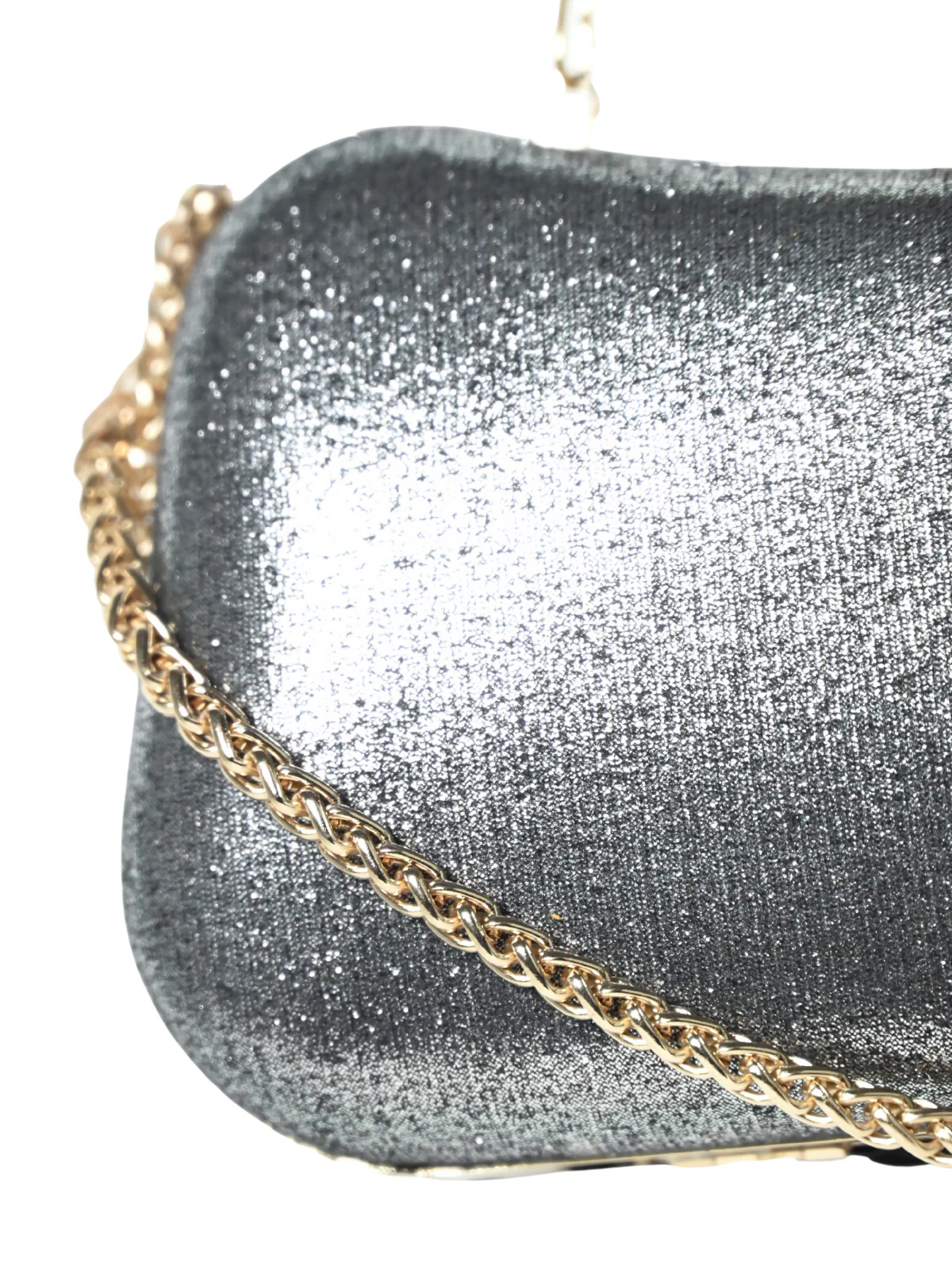 Odette Black Jute Embellished Clutch For Women - Image 7