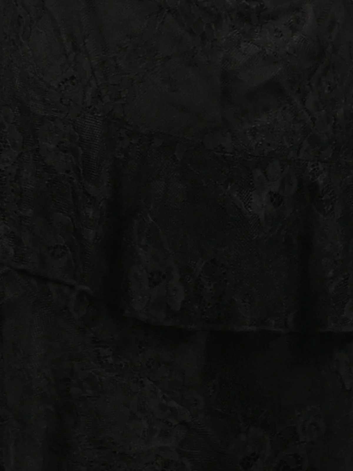 Odette Black Lace Net Ruffle Dress For Women - Image 6