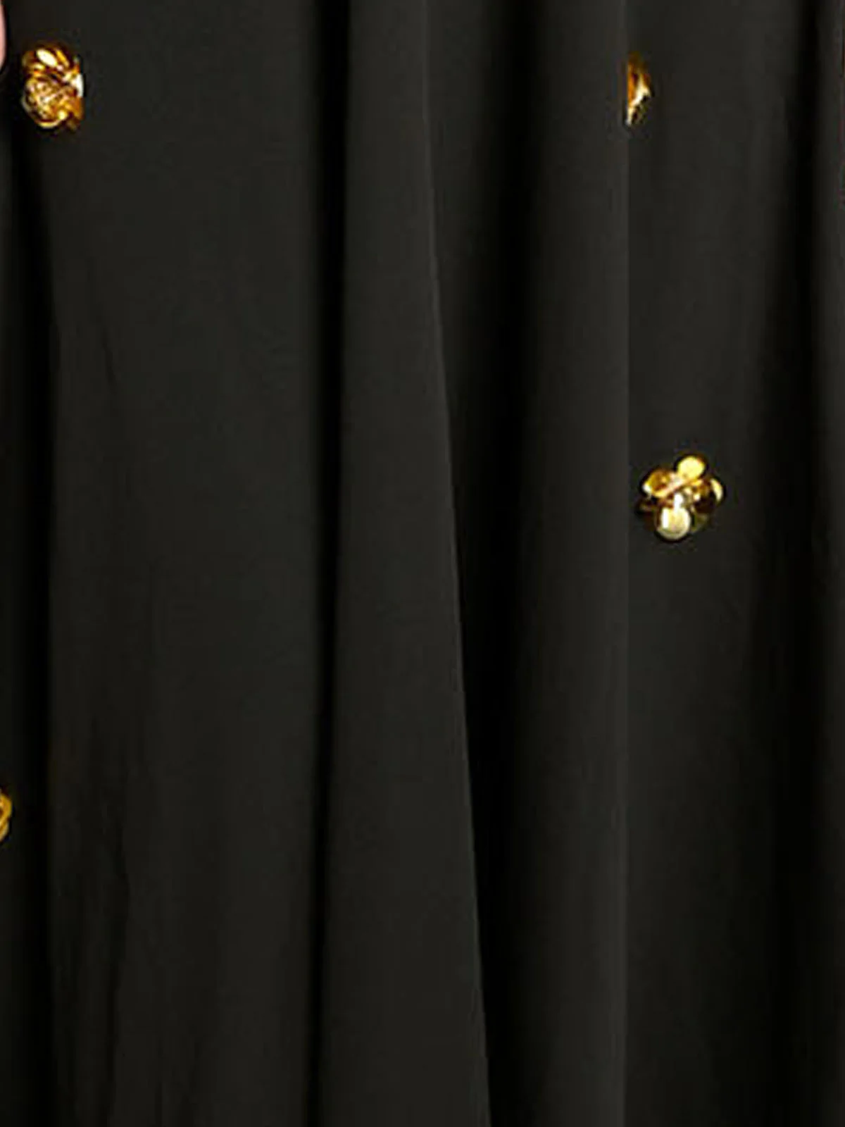 Odette Black Lycra Embellished Dress For Women - Image 6