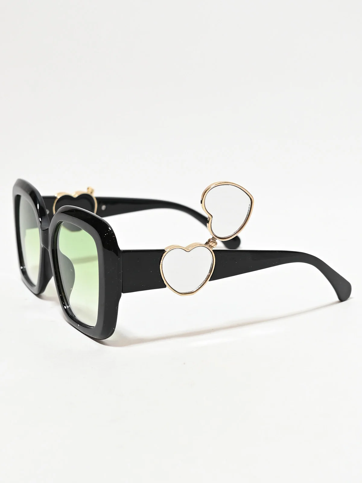 Odette Black PC Material Solid Sunglasses For Women - Image 7