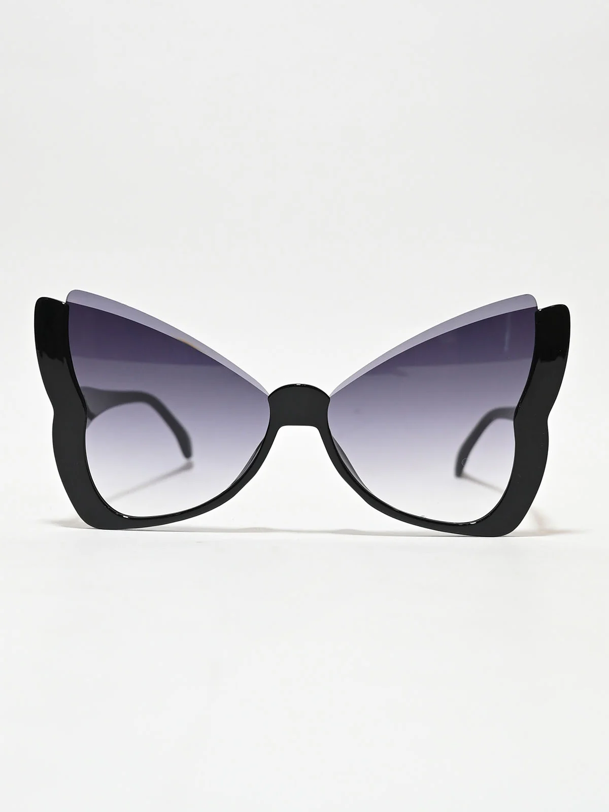 Odette Black PC Solid Sunglasses For Women - Image 4