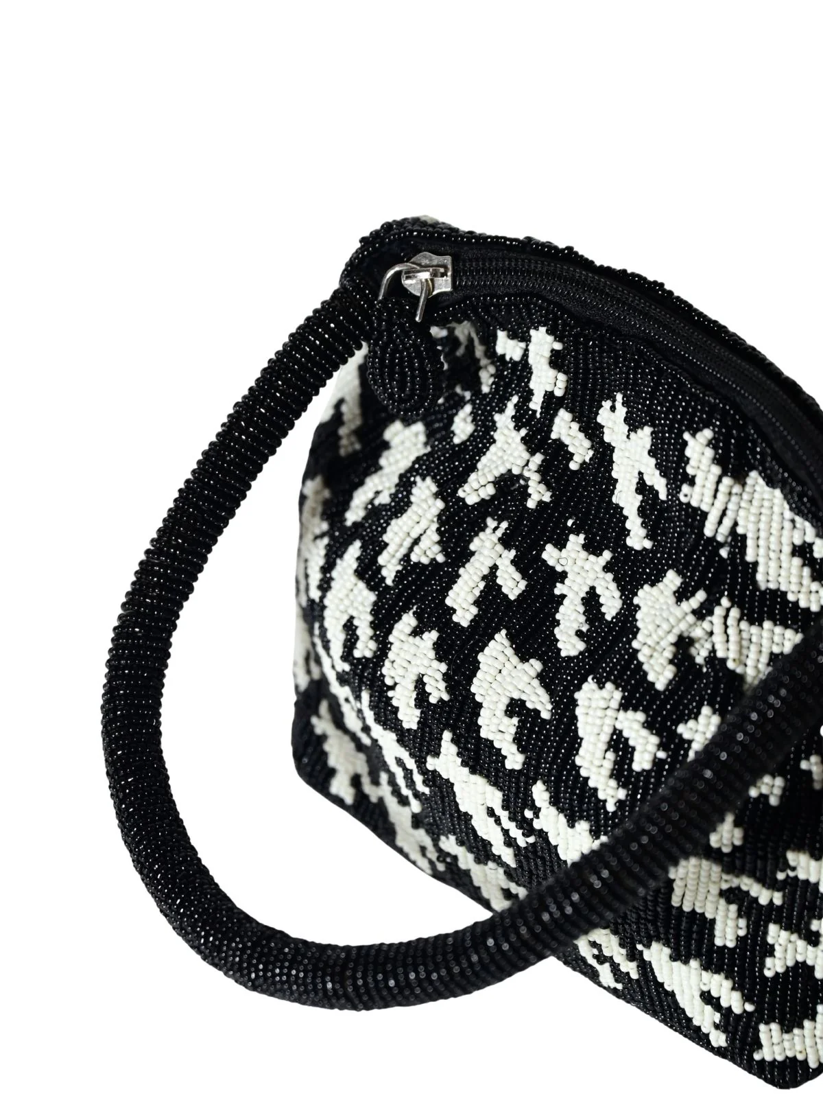 Odette Black Polyester Embellished Clutch For Women - Image 6