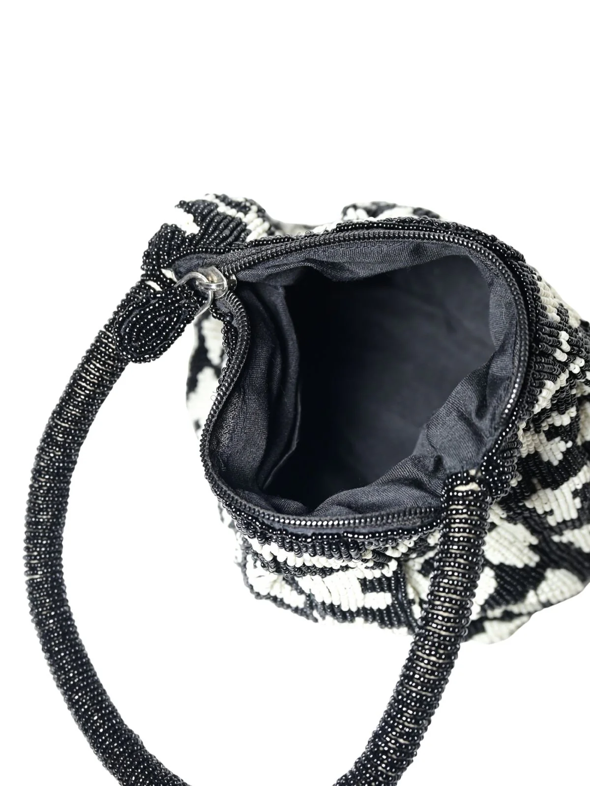 Odette Black Polyester Embellished Clutch For Women - Image 8