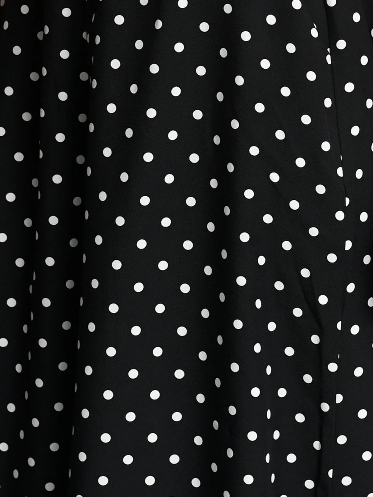 Odette Black Polyester Polka Dots Printed Trouser For Women - Image 5